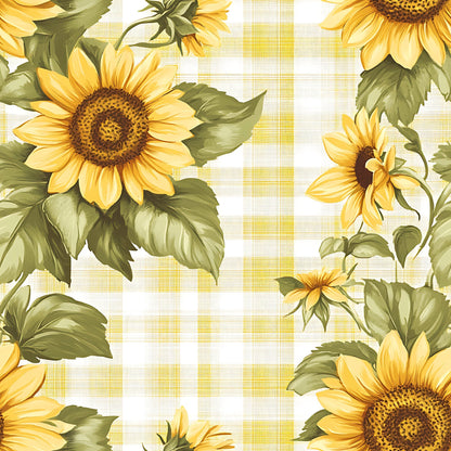 Golden Gingham Pattern 3 Minky Fabric