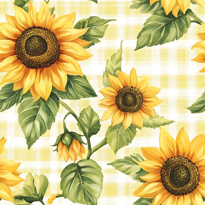 Golden Gingham Pattern 5 Minky Fabric