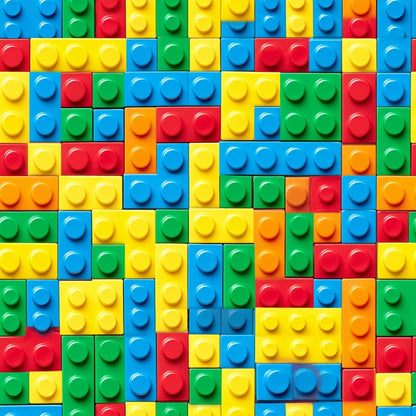 Playful Bricks Pattern 29 Minky Fabric