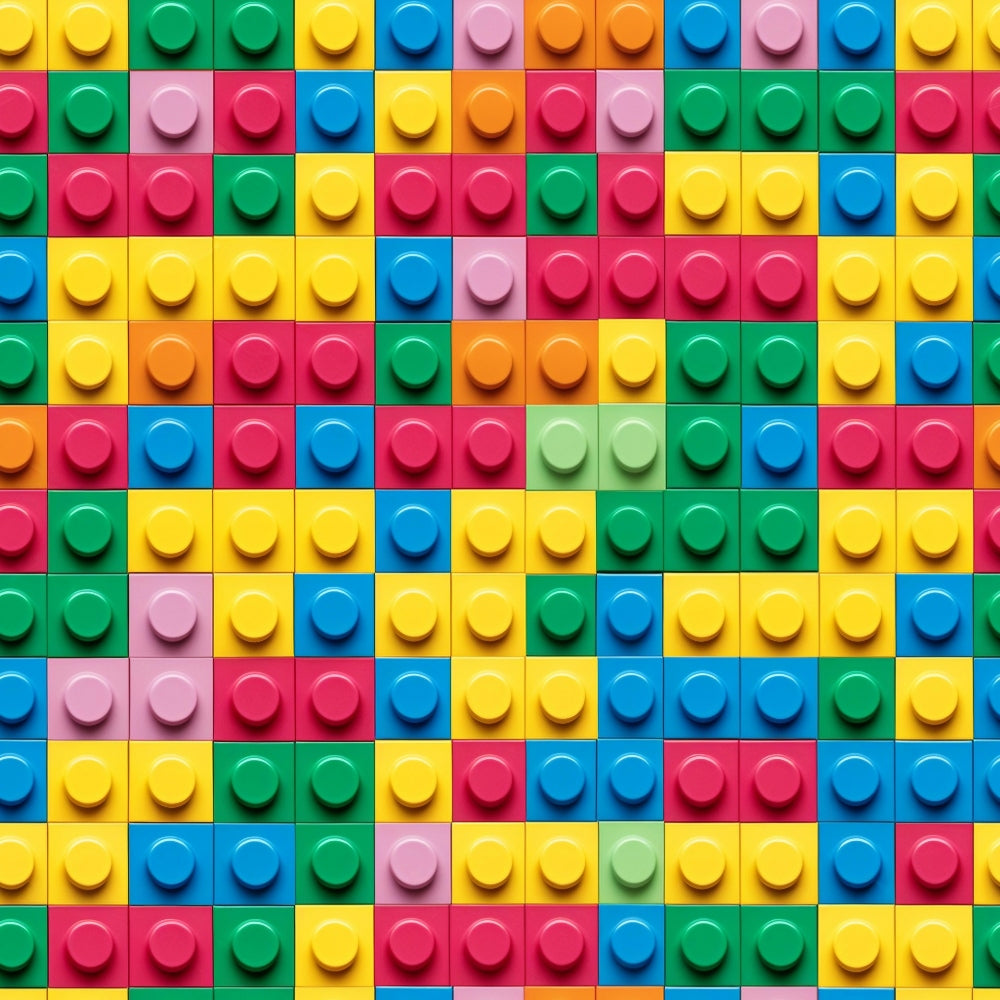 Playful Bricks Pattern 30 Minky Fabric