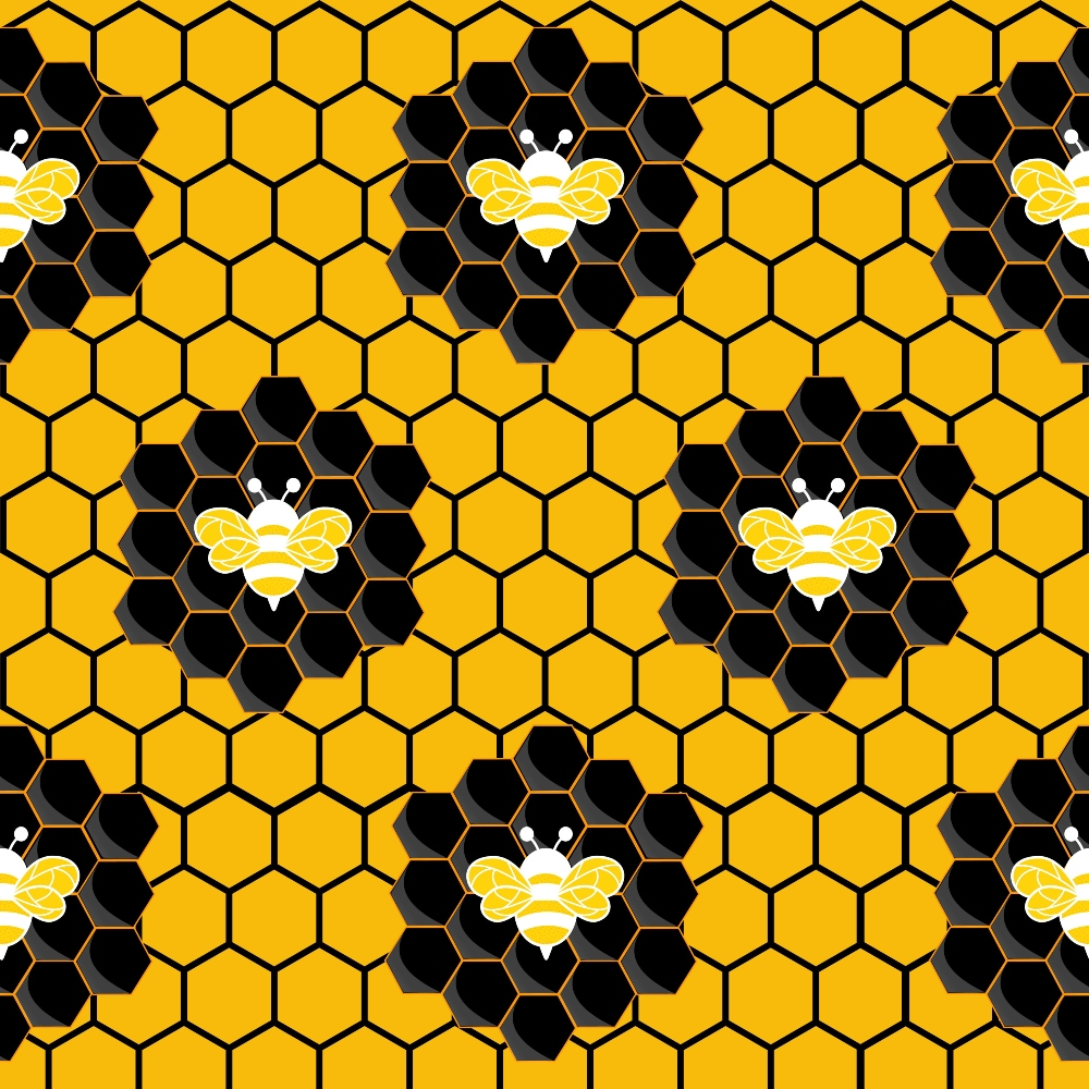 Bumble Bee Pattern 10 Quilting Cotton Fabric
