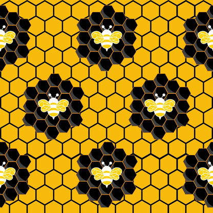 Bumble Bee Pattern 10 Quilting Cotton Fabric