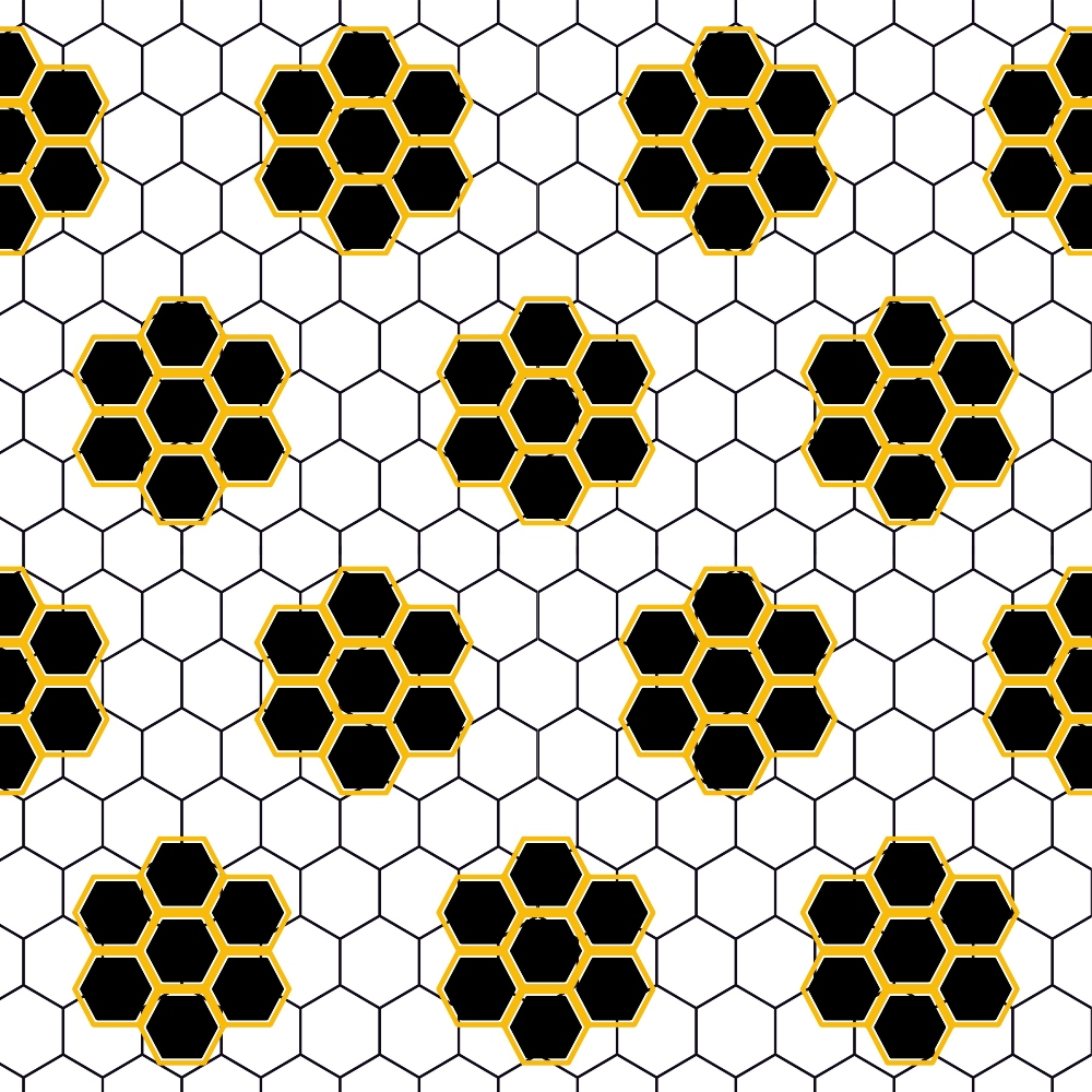 Honeycomb Hive Pattern 11 Minky Fabric