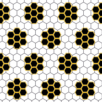 Honeycomb Hive Pattern 11 Minky Fabric