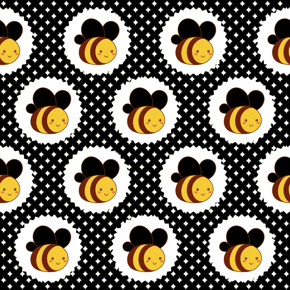 Honeycomb Hive Pattern 1 Minky Fabric
