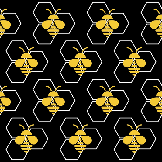 Bumble Bee Pattern 3 Quilting Cotton Fabric