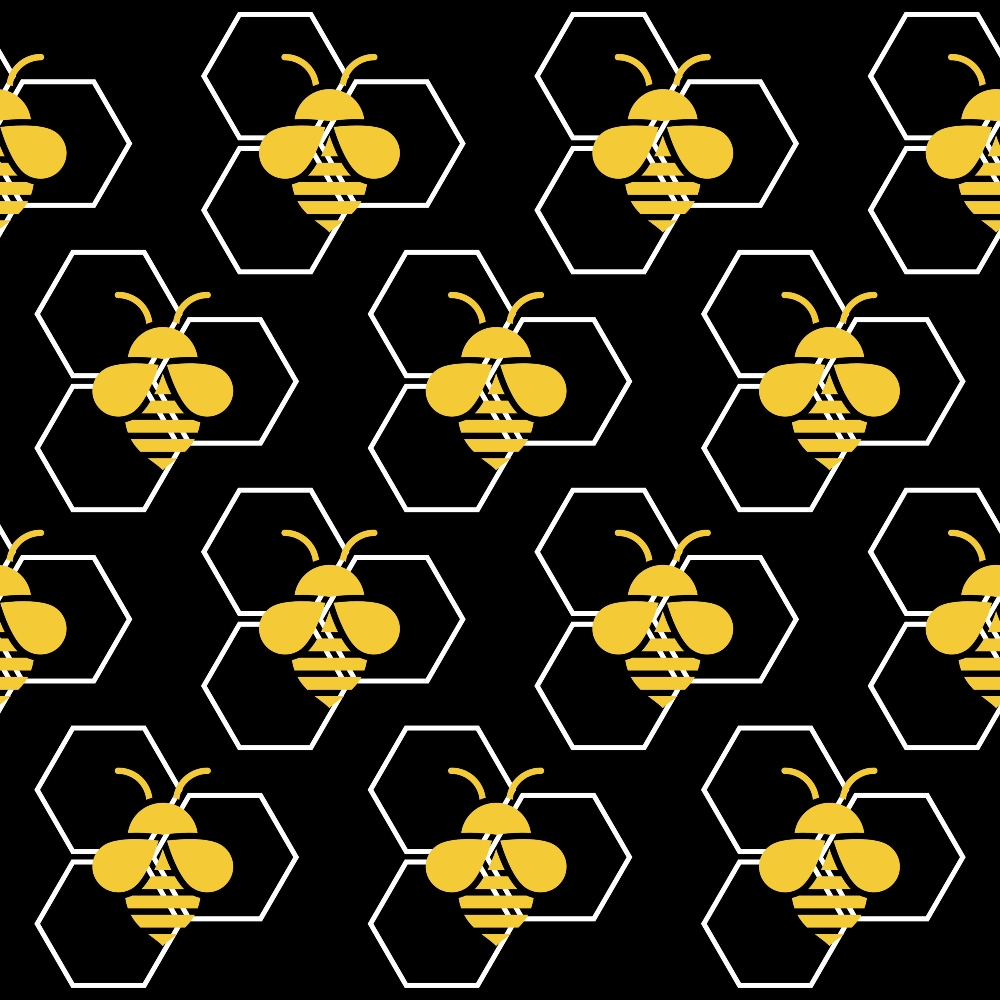 Honeycomb Hive Pattern 3 Minky Fabric