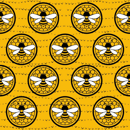 Honeycomb Hive Pattern 8 Minky Fabric