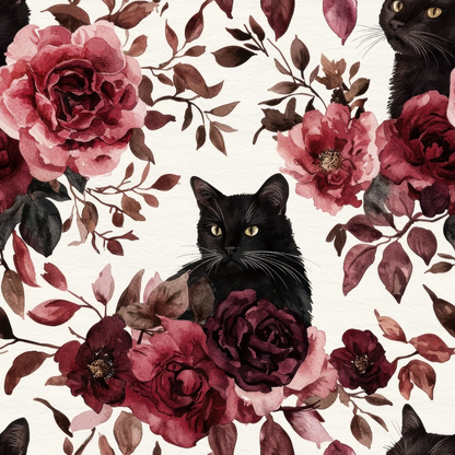 Raven Rose Reverie Pattern 10 Minky Fabric