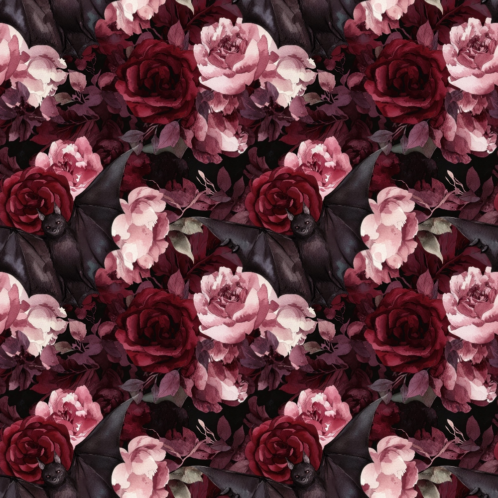 Raven Rose Reverie Pattern 13 Minky Fabric