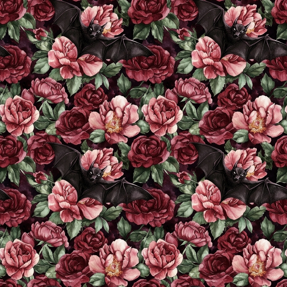 Raven Rose Reverie Pattern 14 Minky Fabric