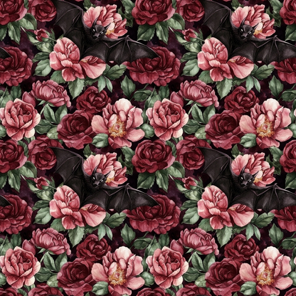 Raven Rose Reverie Pattern 14 Minky Fabric