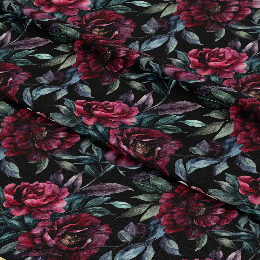 Burgundy in October Pattern 15 Quilting Cotton Fabric