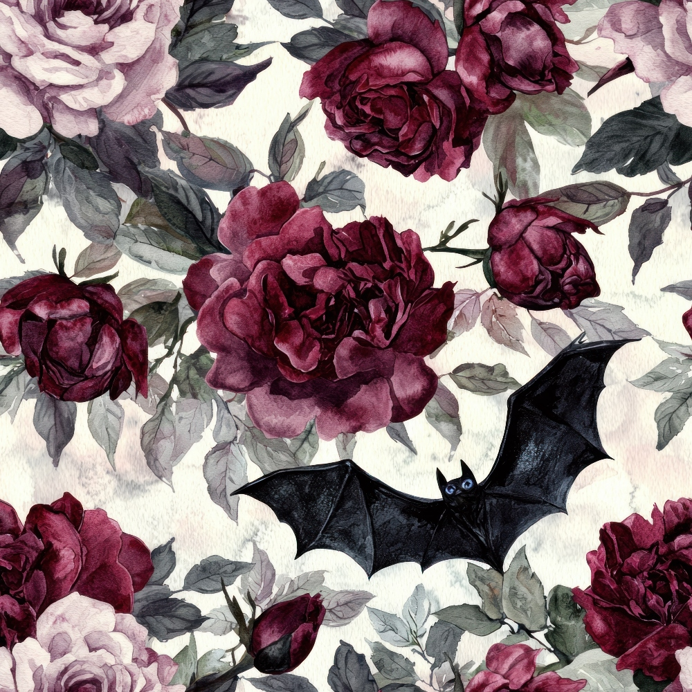 Raven Rose Reverie Pattern 17 Minky Fabric