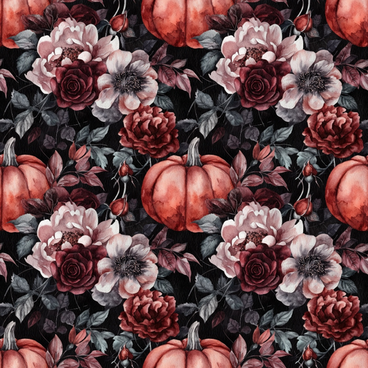 Burgundy in October Pattern 18 Quilting Cotton Fabric