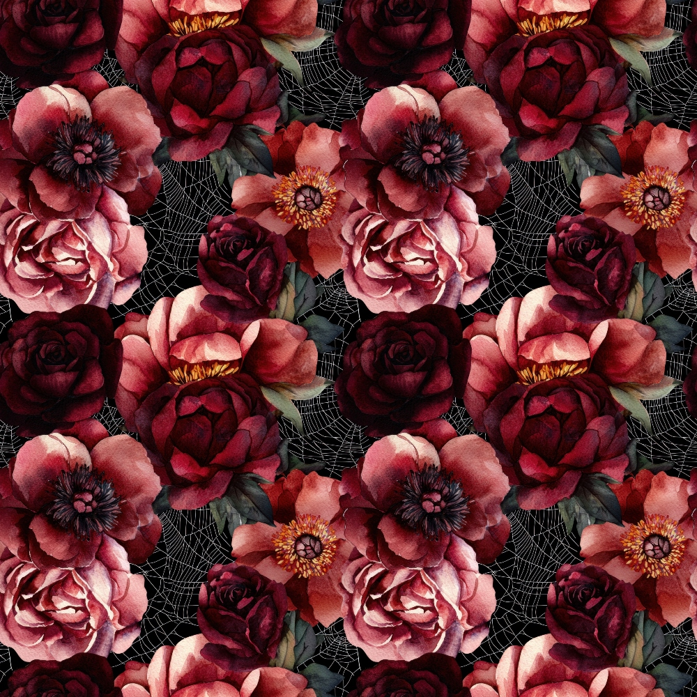 Raven Rose Reverie Pattern 22 Minky Fabric