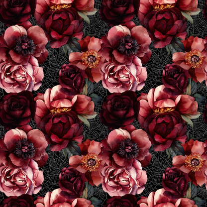 Raven Rose Reverie Pattern 22 Minky Fabric