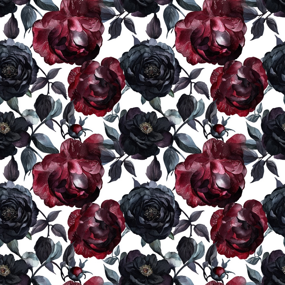 Raven Rose Reverie Pattern 28 Minky Fabric