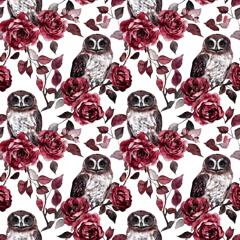 Raven Rose Reverie Pattern 4 Minky Fabric