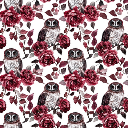 Raven Rose Reverie Pattern 4 Minky Fabric