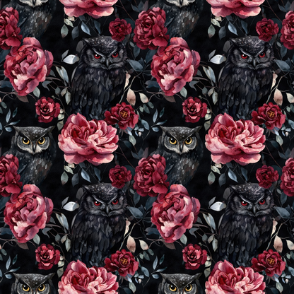 Raven Rose Reverie Pattern 5 Minky Fabric