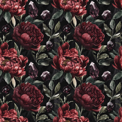 Raven Rose Reverie Pattern 8 Minky Fabric