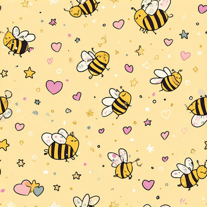 Pollen Parade Pattern 1 Minky Fabric