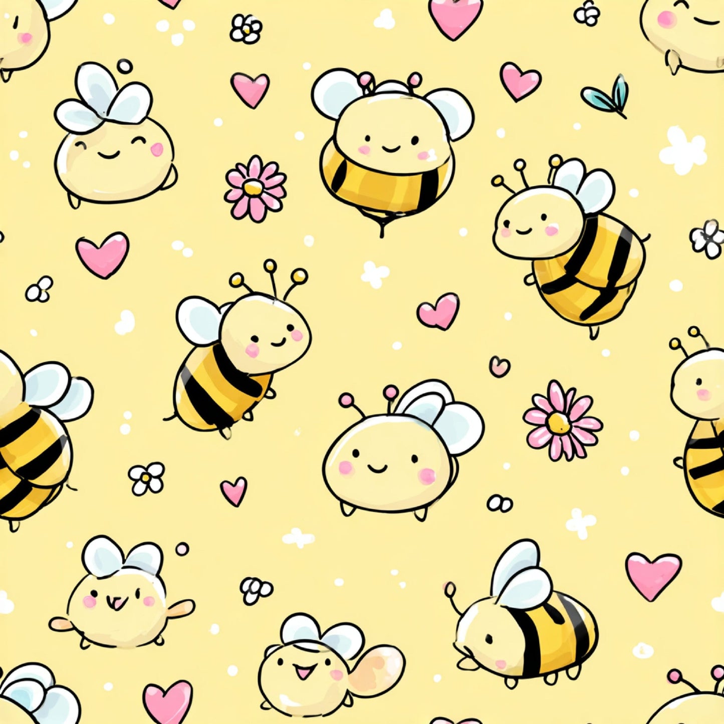 Busy Bee Pattern 29 Quilting Cotton Fabric
