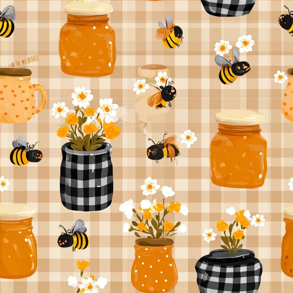 Pollen Parade Pattern 44 Minky Fabric