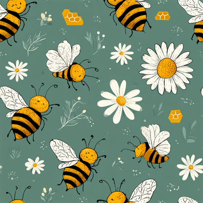 Pollen Parade Pattern 50 Minky Fabric