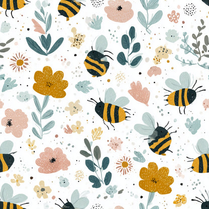 Pollen Parade Pattern 52 Minky Fabric
