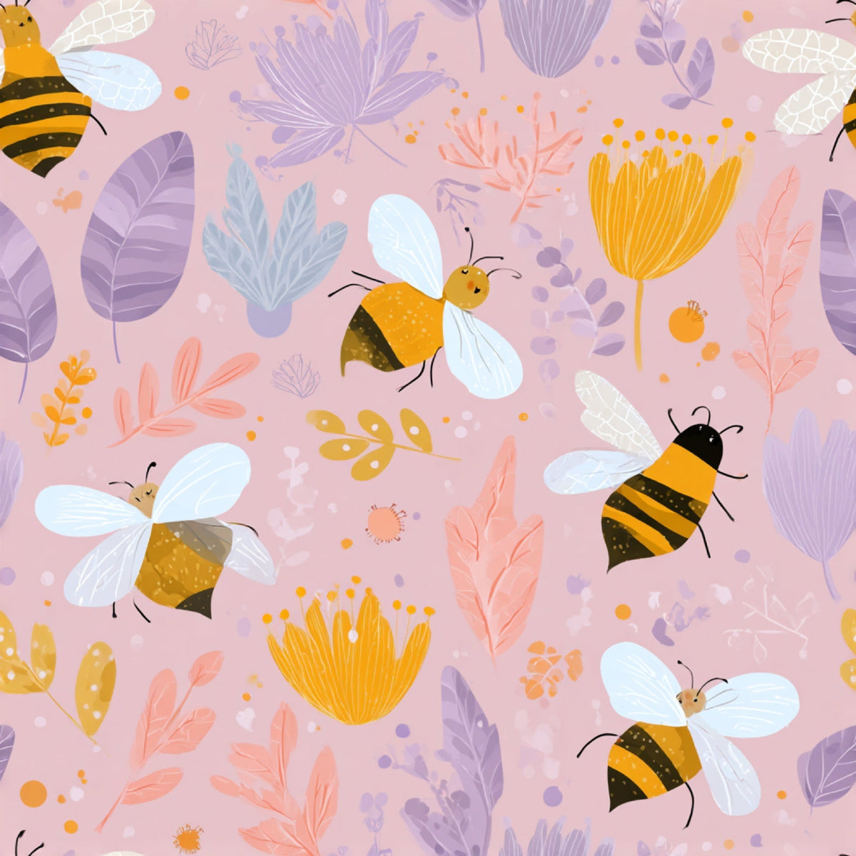 Pollen Parade Pattern 53 Minky Fabric