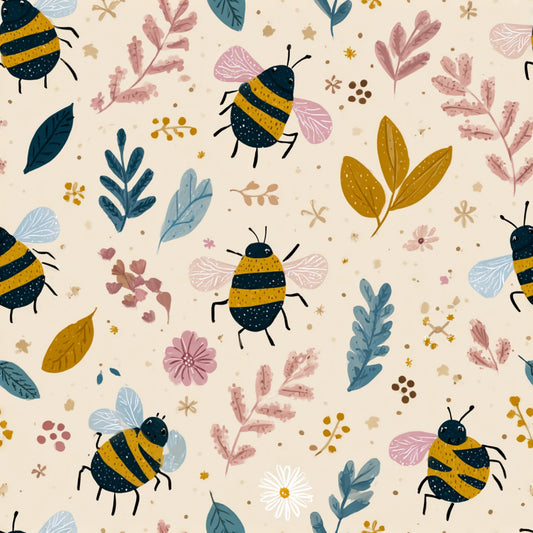 Busy Bee Pattern 54 Quilting Cotton Fabric