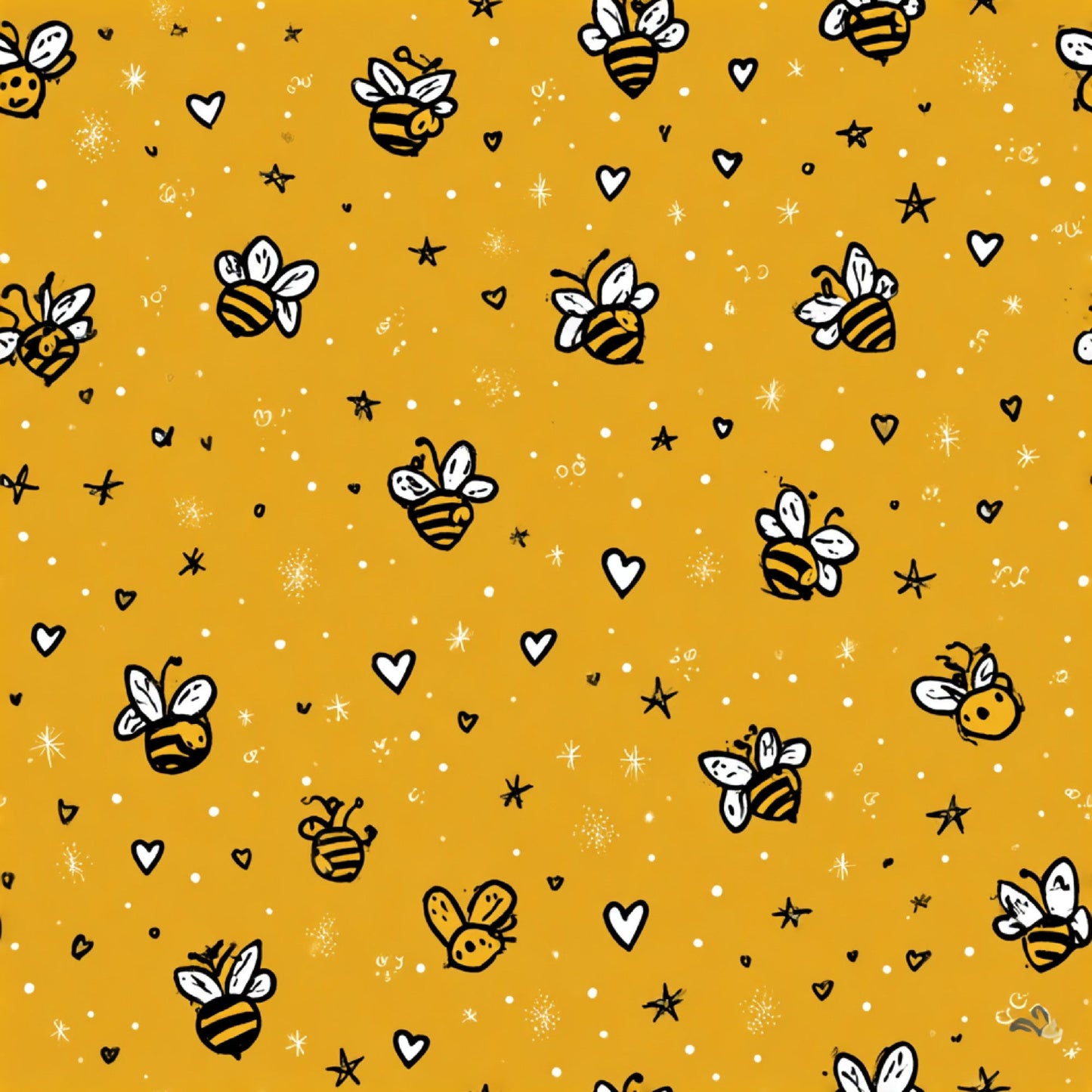 Busy Bee Pattern 5 Quilting Cotton Fabric