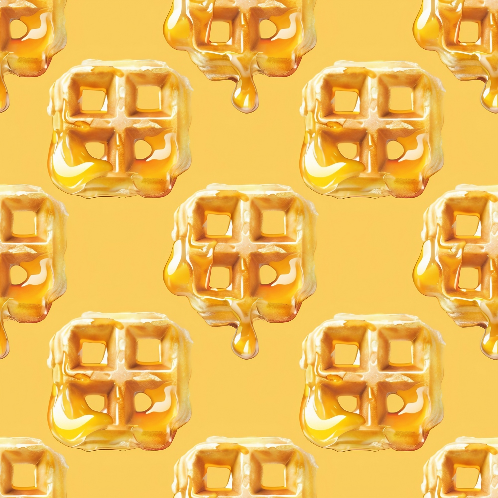 Golden Griddle Pattern 2 Minky Fabric