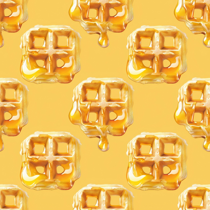 Golden Griddle Pattern 2 Minky Fabric