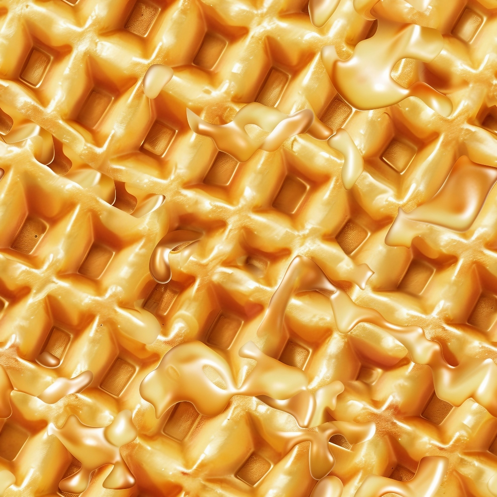 Golden Griddle Pattern 4 Minky Fabric