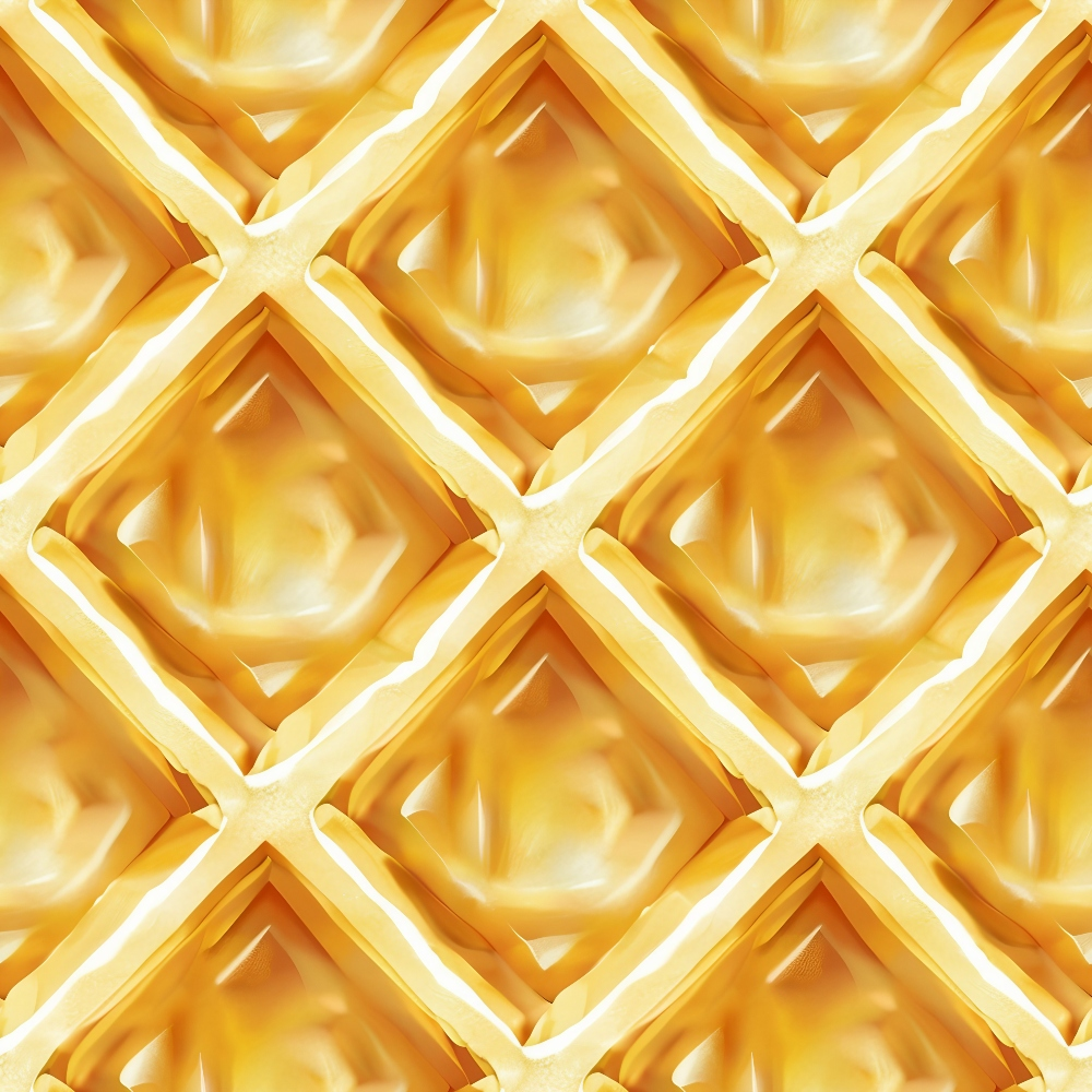 Golden Griddle Pattern 5 Minky Fabric