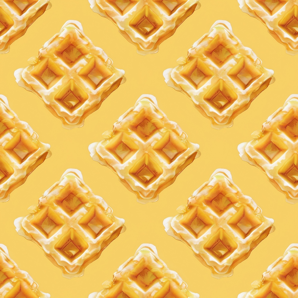 Golden Griddle Pattern 7 Minky Fabric