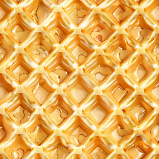 Butter Waffle Pattern 8 Quilting Cotton Fabric