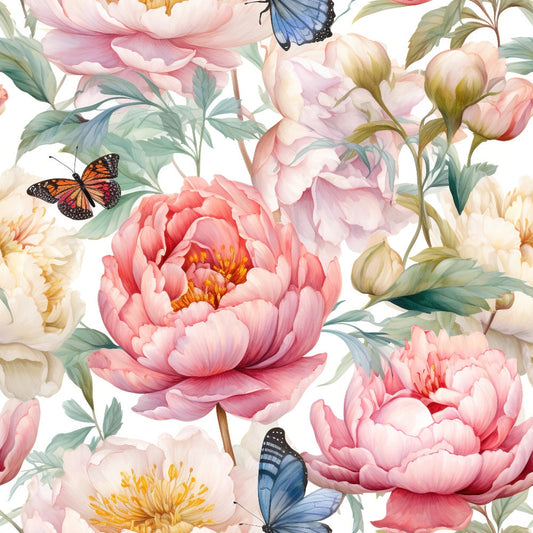 Butterfly Dance Pattern 1 Quilting Cotton Fabric