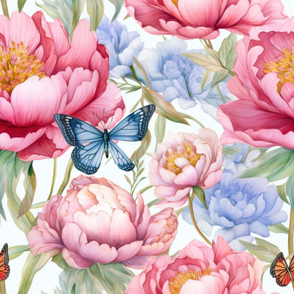 Butterfly Dance Pattern 3 Minky Fabric