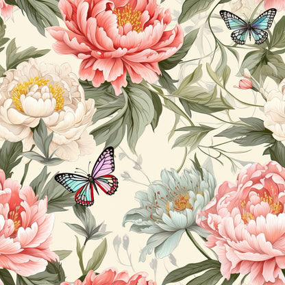 Butterfly Dance Pattern 6 Minky Fabric