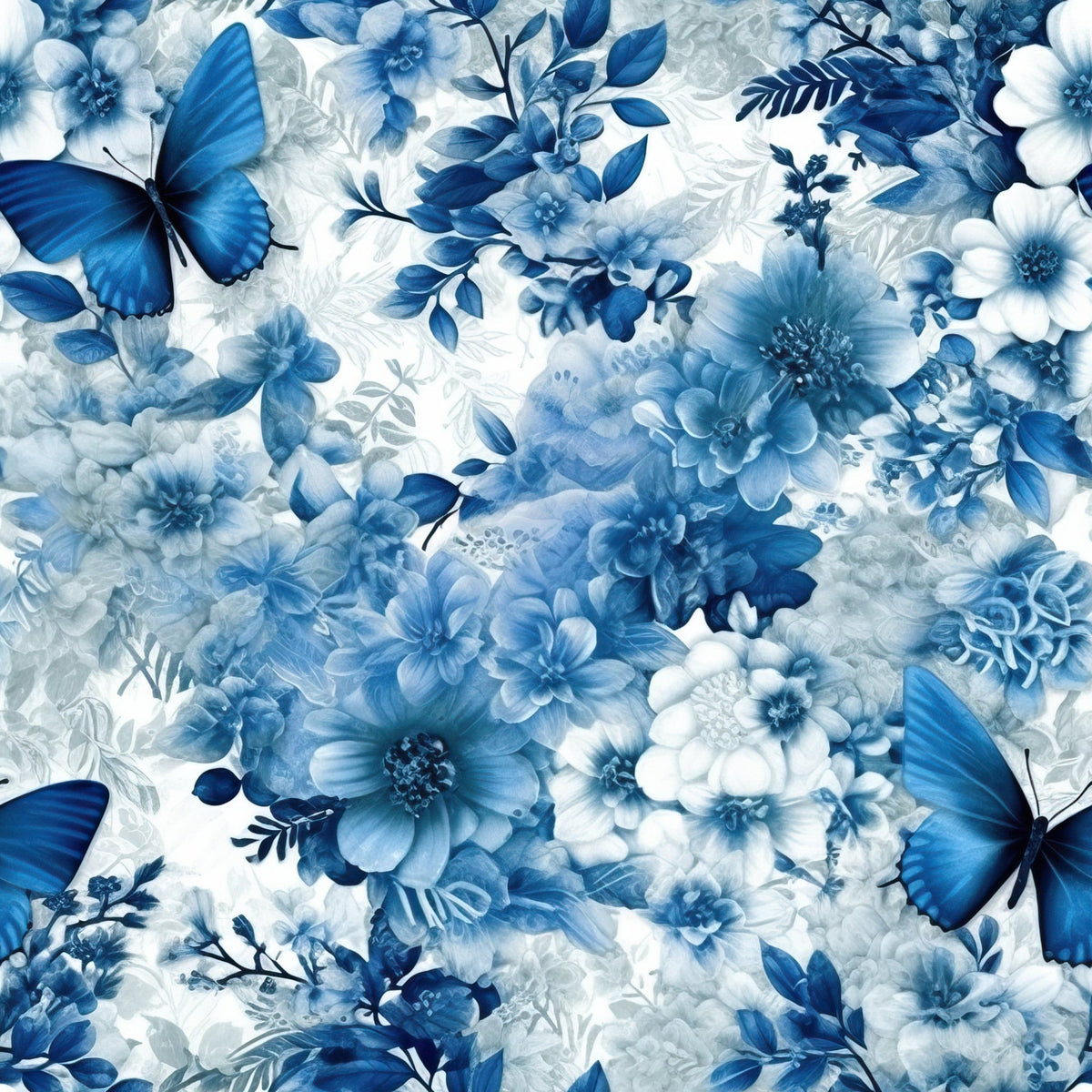 Sapphire Flutter Pattern 10 Minky Fabric