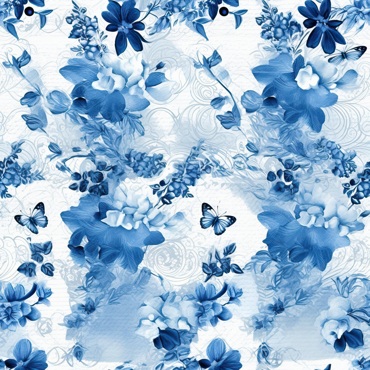 Sapphire Flutter Pattern 11 Minky Fabric
