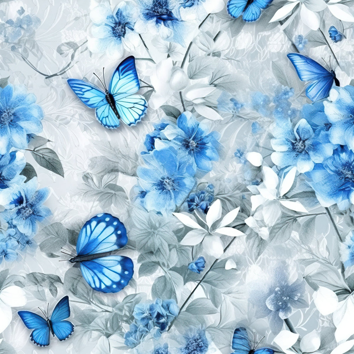 Sapphire Flutter Pattern 12 Minky Fabric