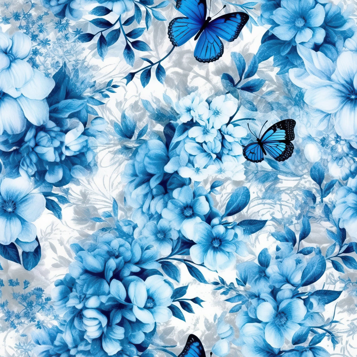 Sapphire Flutter Pattern 5 Minky Fabric