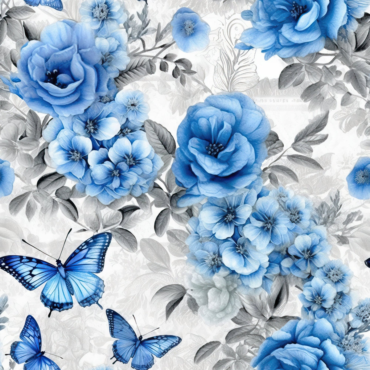 Sapphire Flutter Pattern 6 Minky Fabric