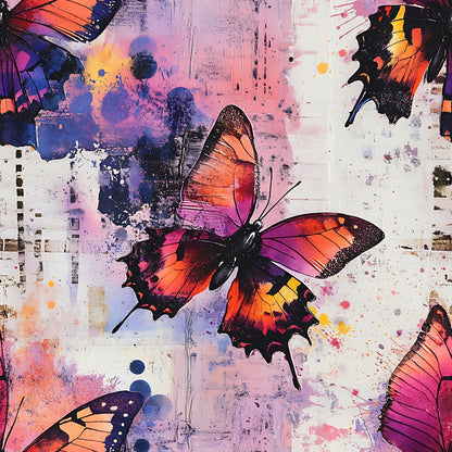 Painted Wings Pattern 16 Minky Fabric
