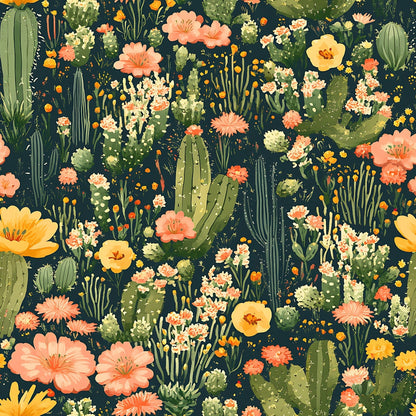 Desert Blooms Pattern 10 Minky Fabric